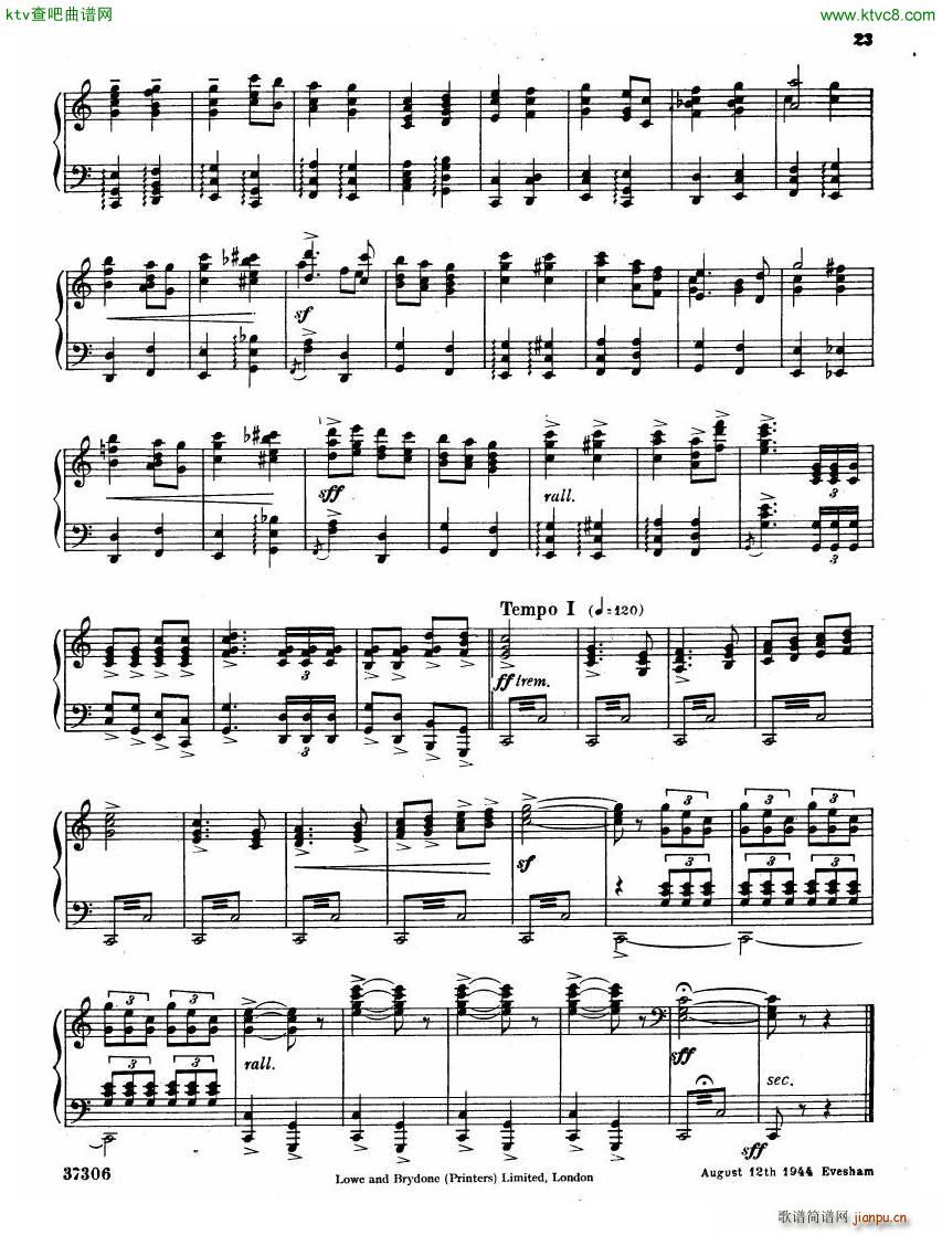 Coates The Three Elizabeths Piano Suite(����V)24