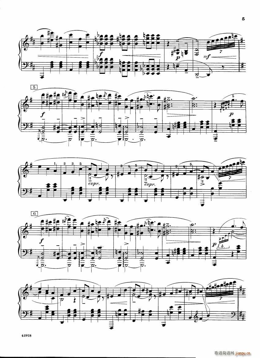 Barber op 28 Souvenirs piano solo(����V)5