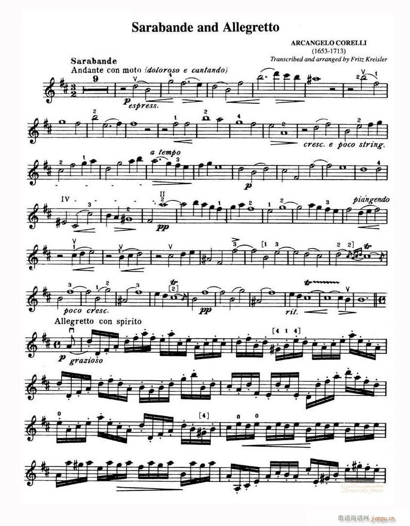 Sarabande and Allegretto(С�����V)1