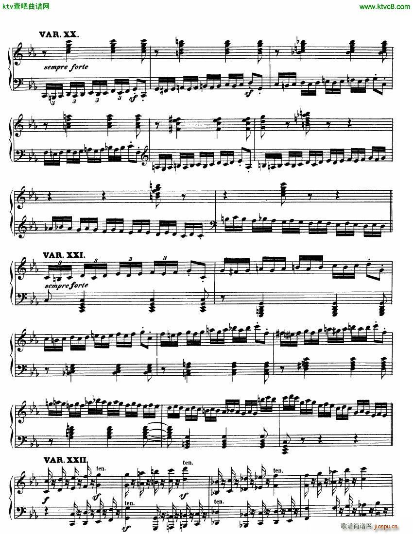 Beethoven WoO 80 32 Variations in C Minor(����V)11