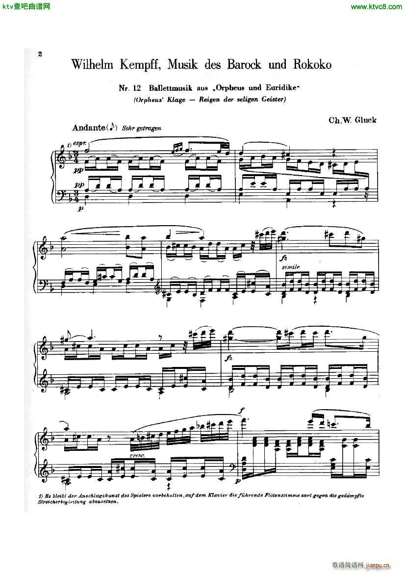 Gluck Kempff Reigen der seligen Geister(����V)1