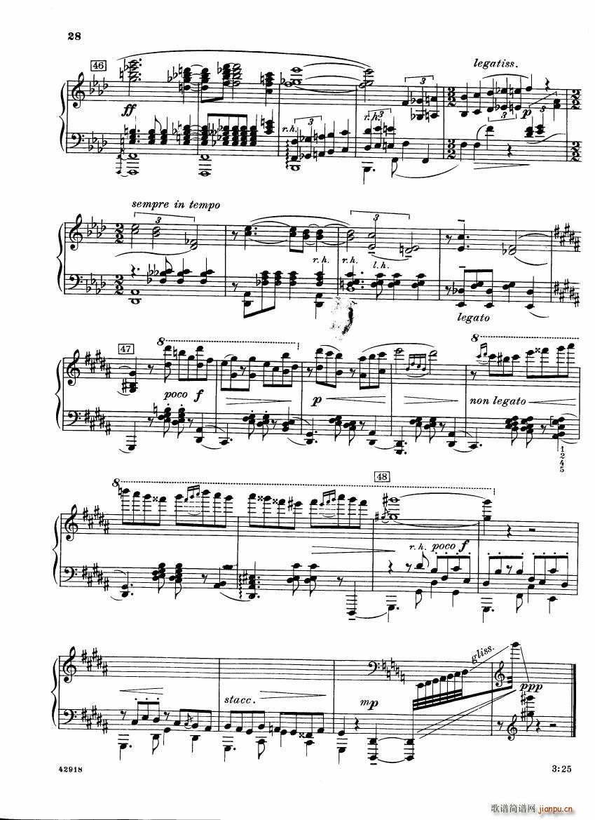 Barber op 28 Souvenirs piano solo(����V)26