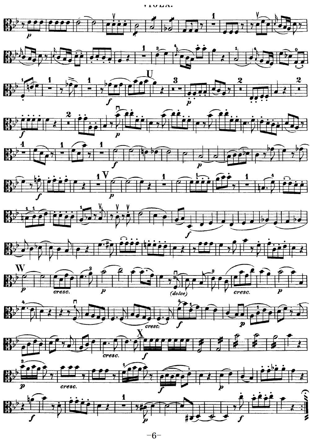 Mozart Quartet No 17 in Bb Major K 458 Viola(ʮ�ּ�����)6