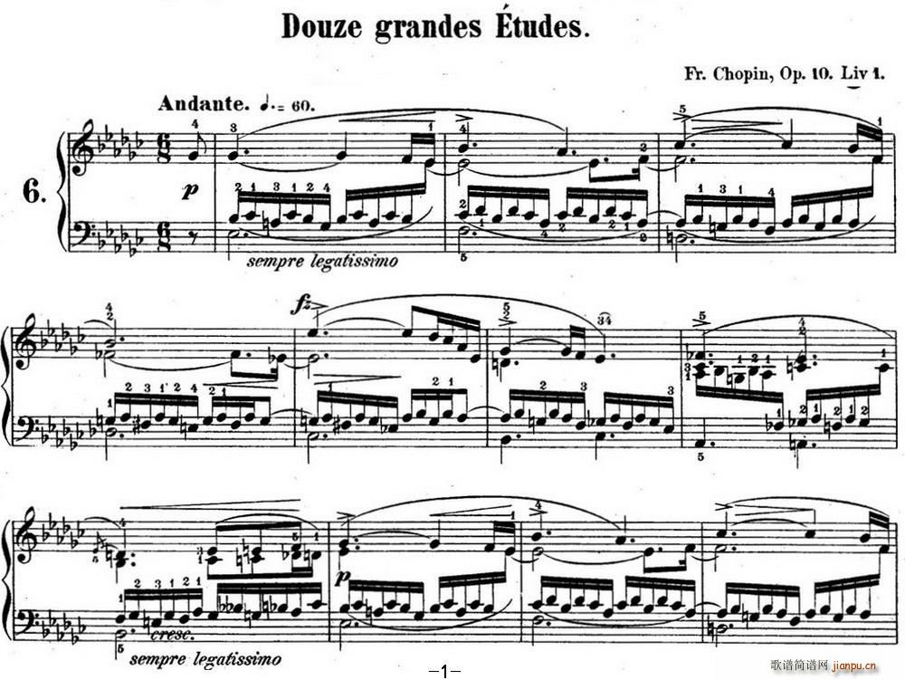 Ф�����6 Op 10 No 6 ��eС�{ Eb minor(����V)1