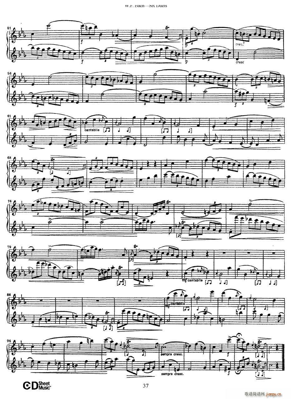 Six Duets 6�׶����� 5(���V)8