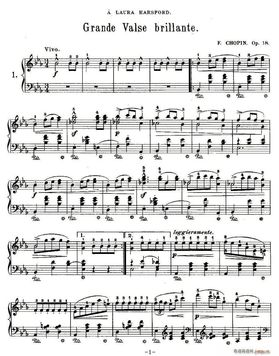 Grande valse brillante��Op.18,No.1(ʮ�ּ�����)1