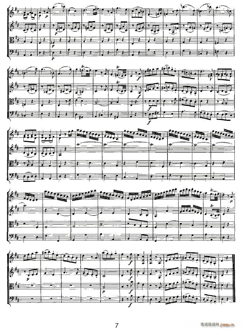 Quartet No 2 in D Major K 155 D���{�ڶ��Ҙ�(l�� )������(���V)7