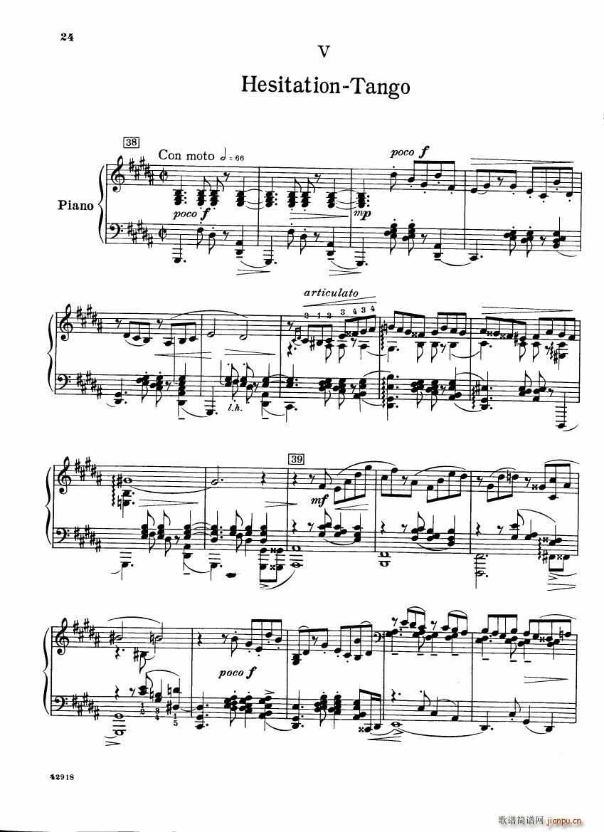 Barber op 28 Souvenirs piano solo(����V)17