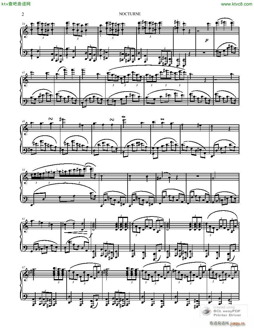 Canzano Nico Nocturne No 5 in A minor(����V)3