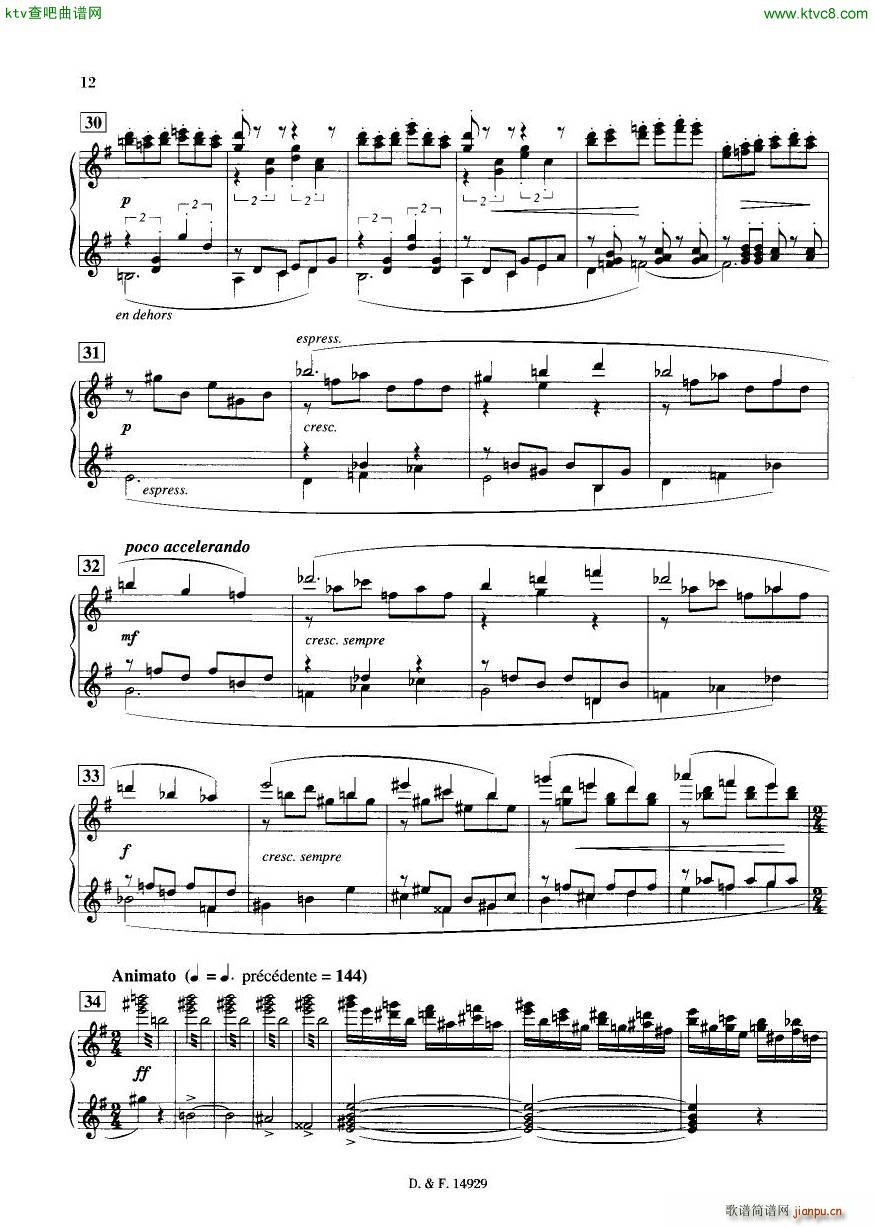 Durufl�� Op 6 Trois Danses(����V)11