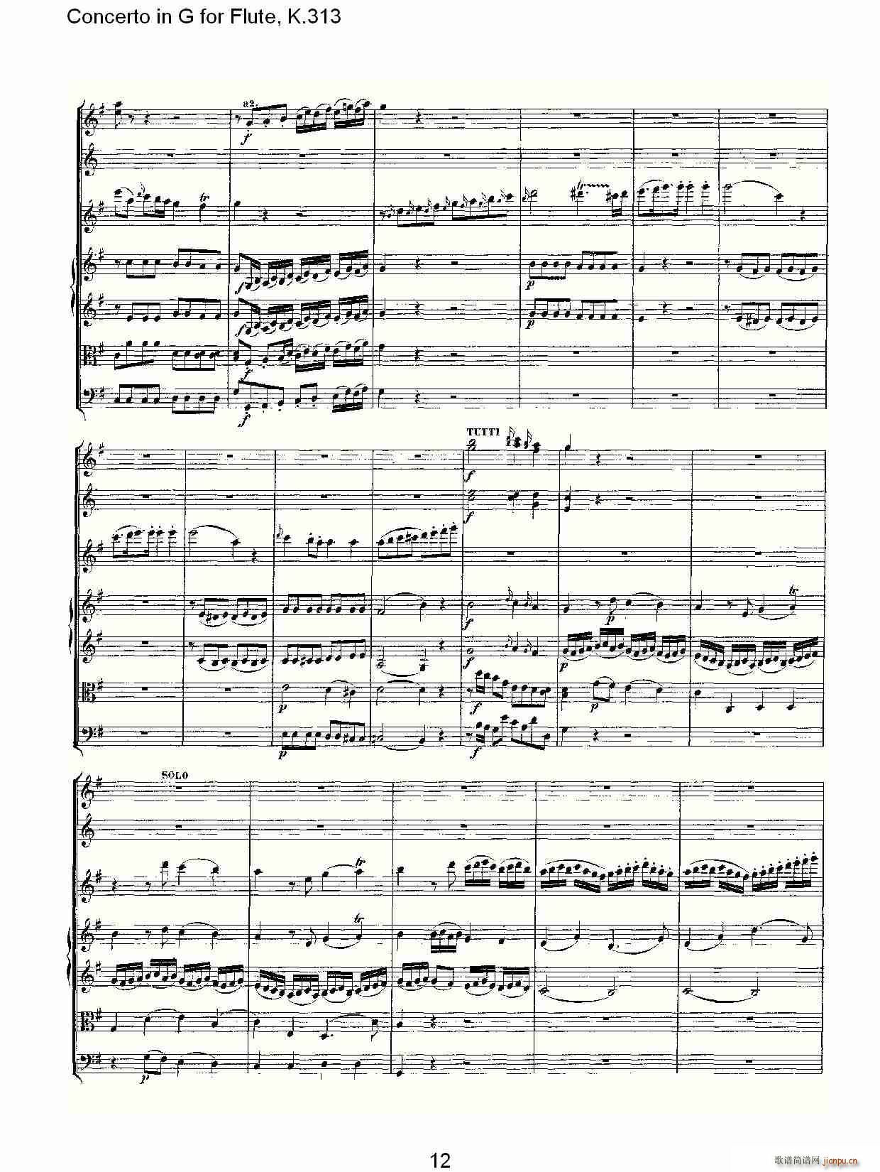 Concerto in G for Flute, K.313(�Ѻ��V)13
