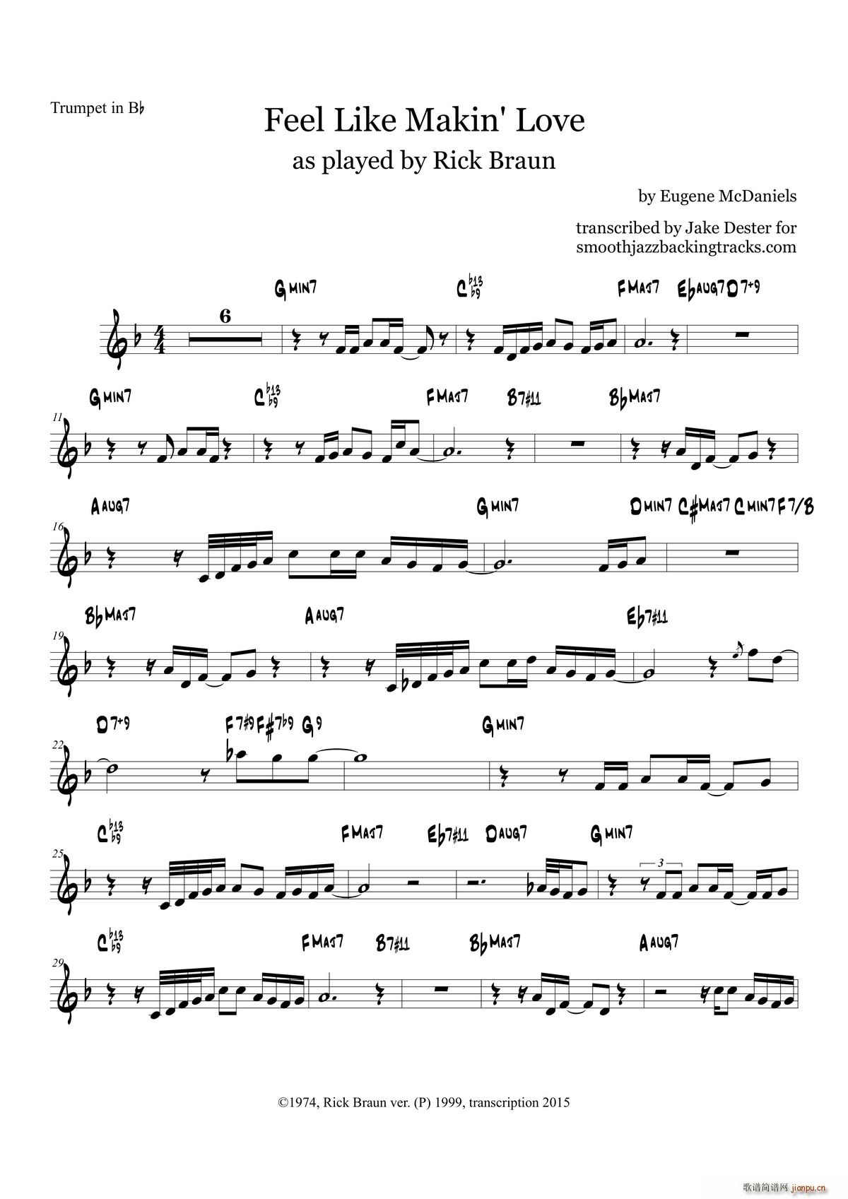 Feel Like Makin Love Trumpet in Bb(ʮ�ּ�����)1