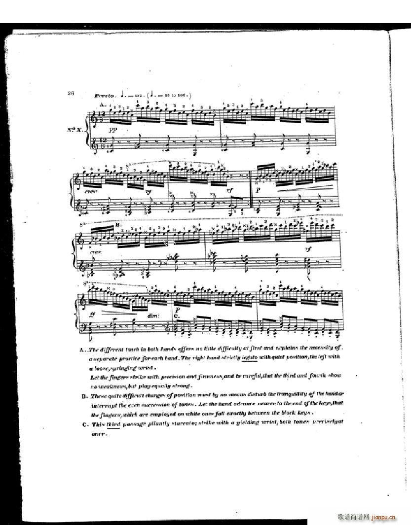 Czerny Etudes de la Velocite(����V)23