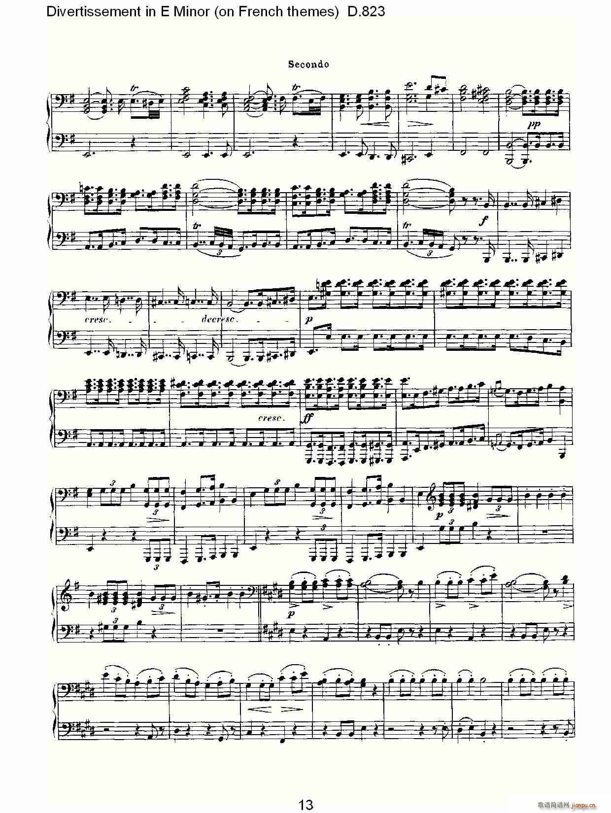 Divertissement in E Minor(ʮ�ּ�����)13