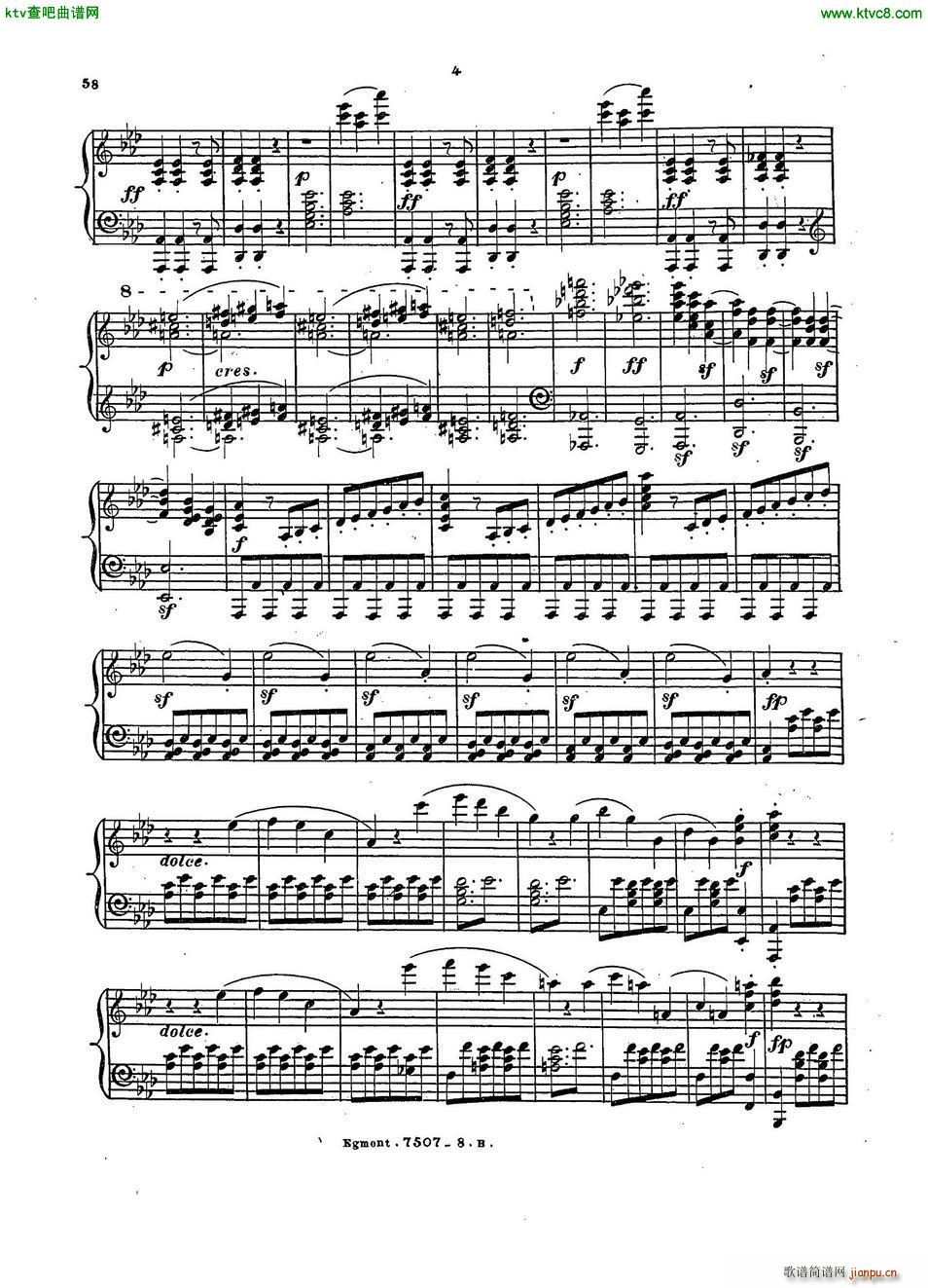 Beethoven op 84 Egmont Overture arr Weiss(����V)3