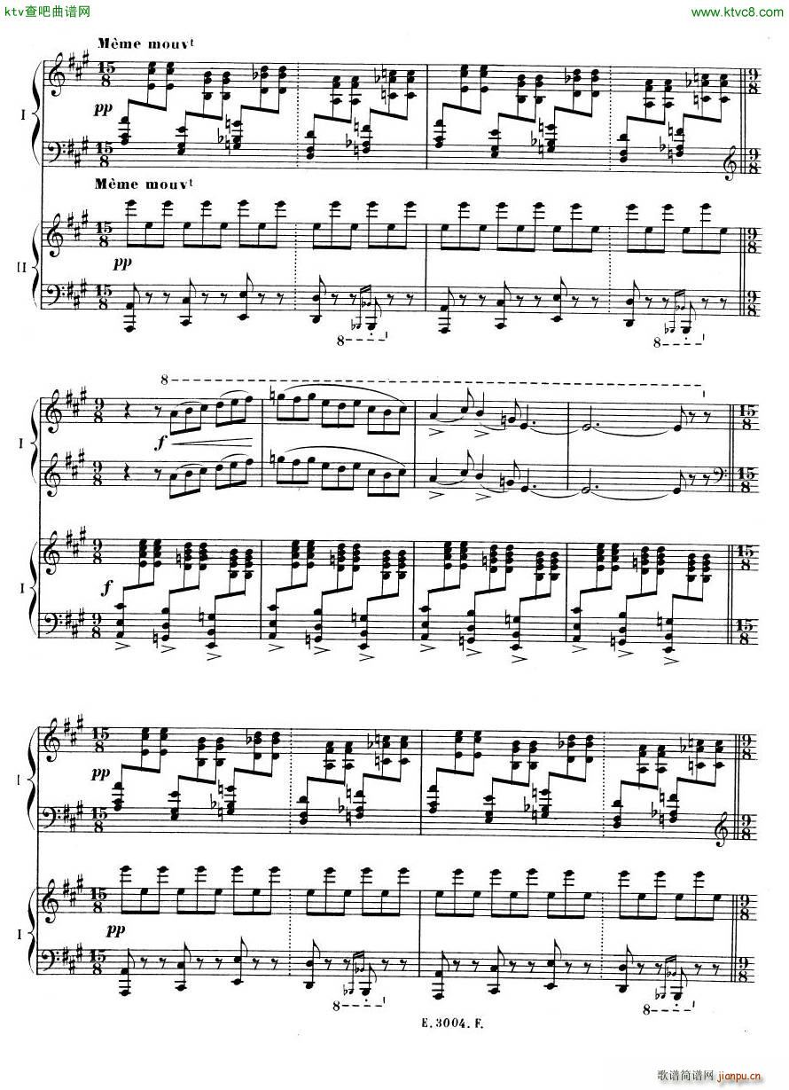 Debussy Ravel 3 Nocturnes 2pno(����V)26