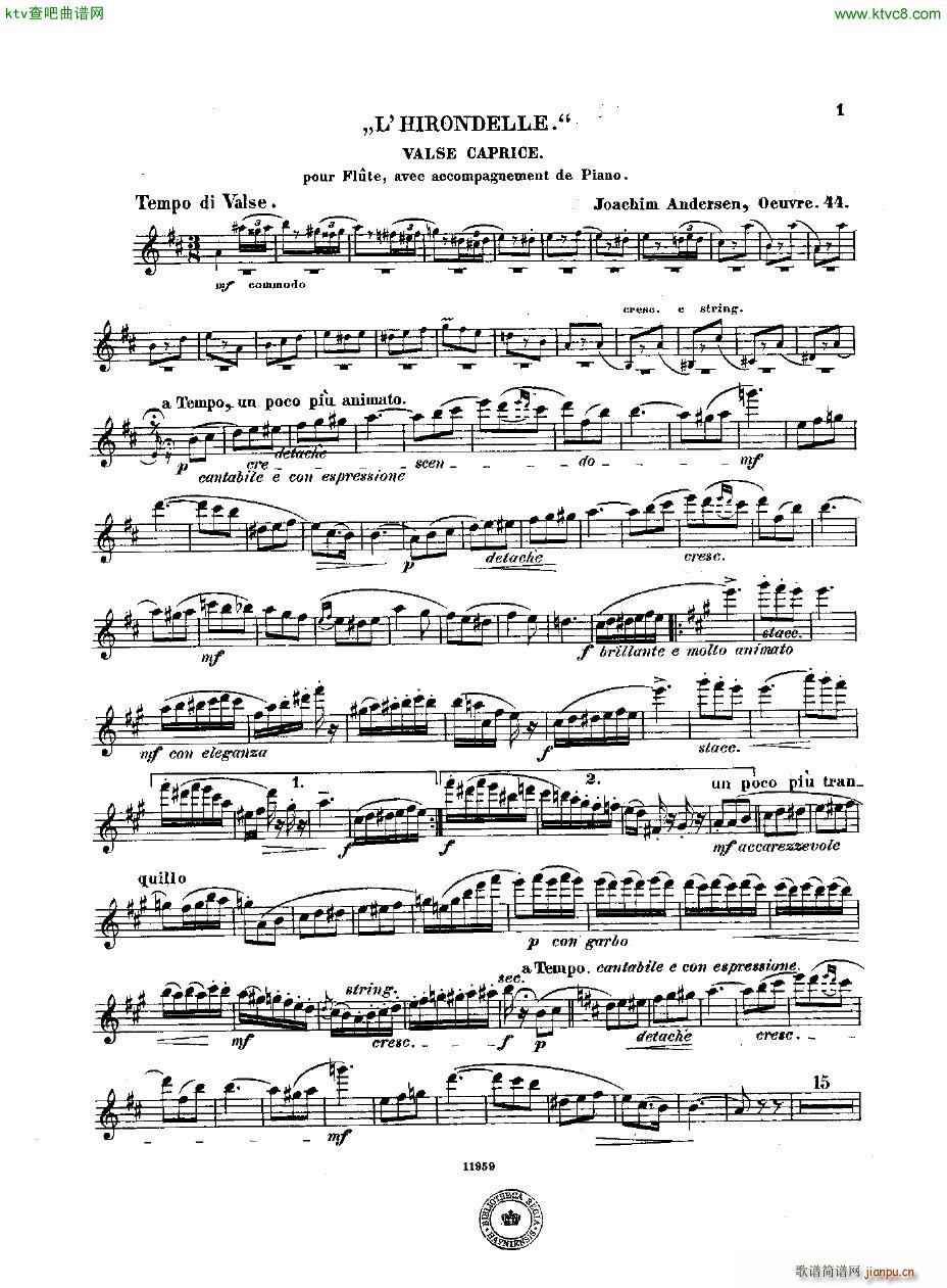 Andersen op 44 L Hirondelle fl pno(����V)11