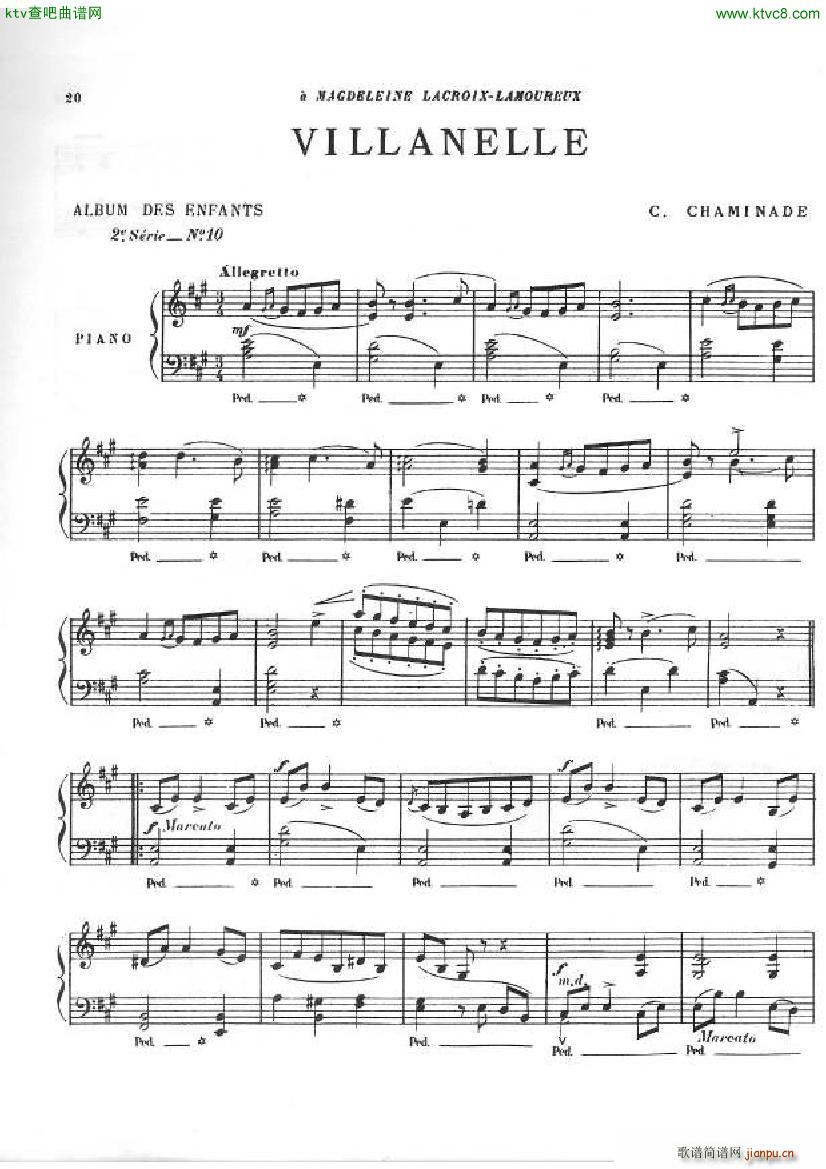 Chaminade Album des enfants 2e s��rie op 126(����V)19