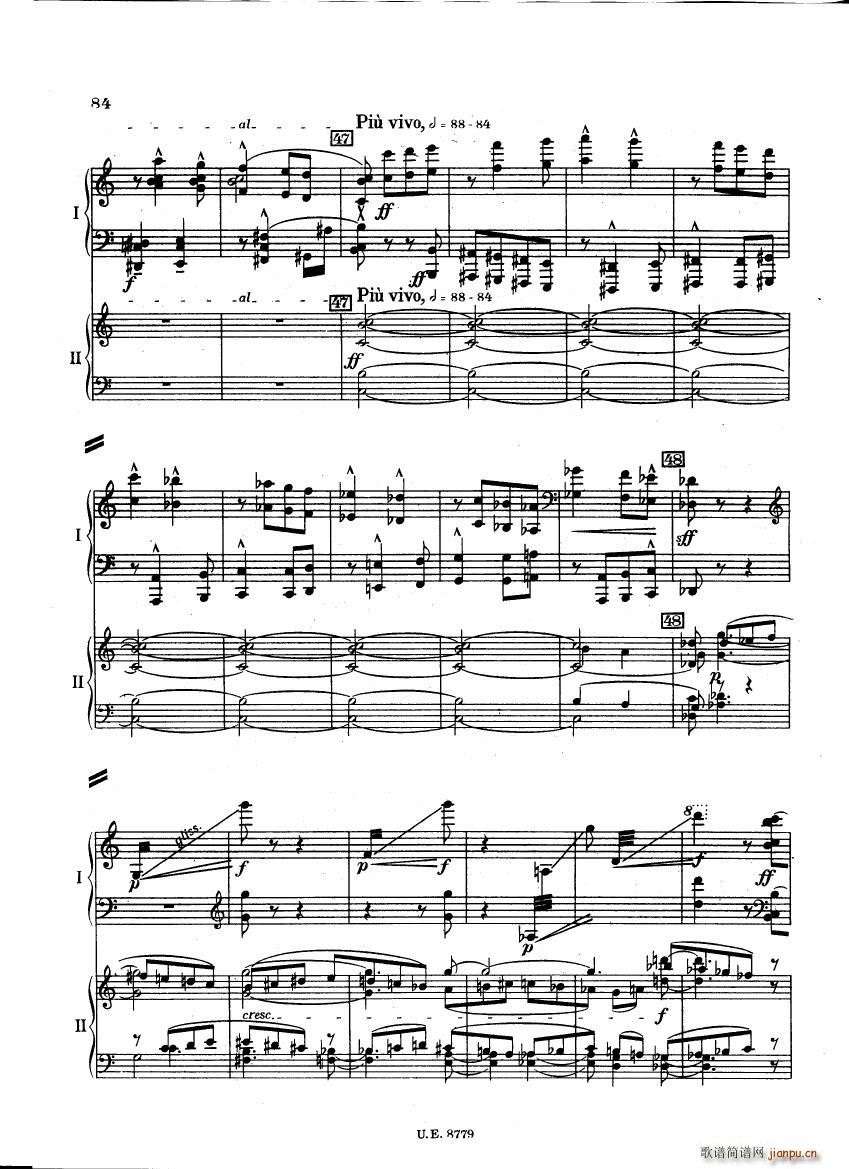 Bartok SZ 83 Piano Concerto 1 2p reduct ��(����V)41