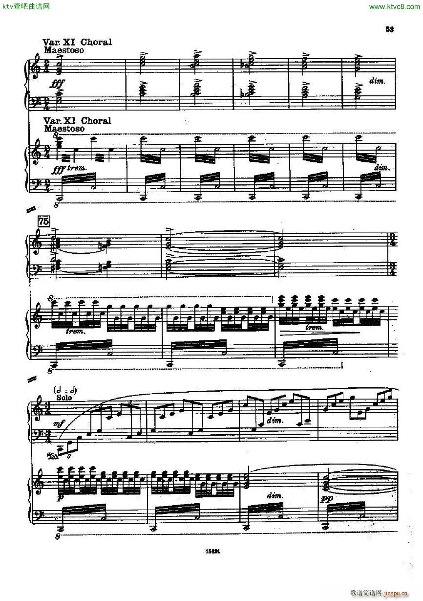 Dohnanyi Variations Nursery Rhyme Op25 ��(����V)12