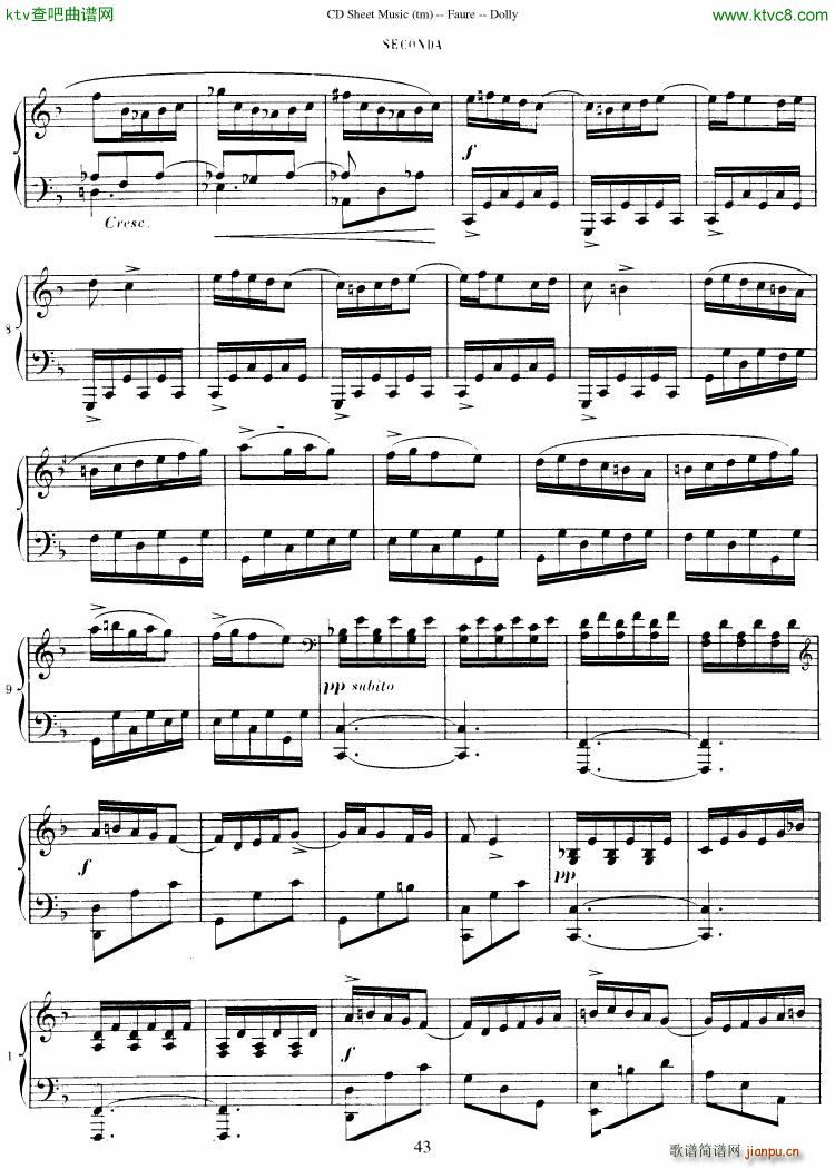 Faur�� op 56 Dolly Suite(����V)44