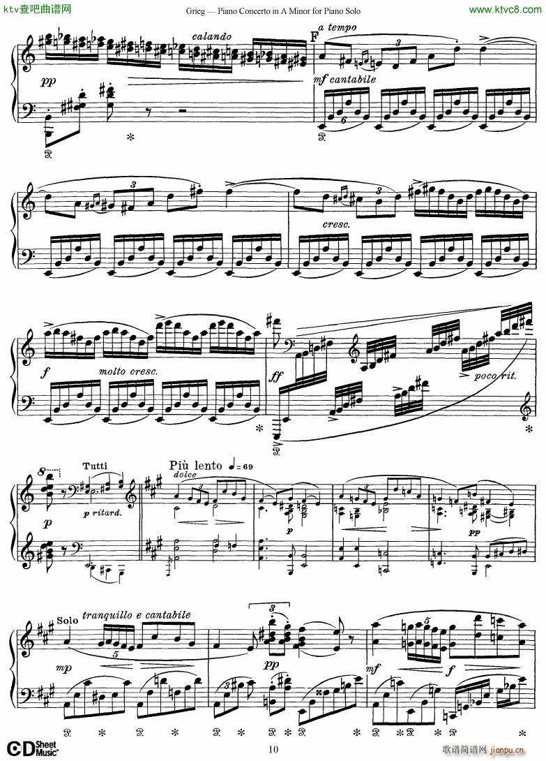 Grieg Piano Concerto solo arr 2 byGrieg(����V)10