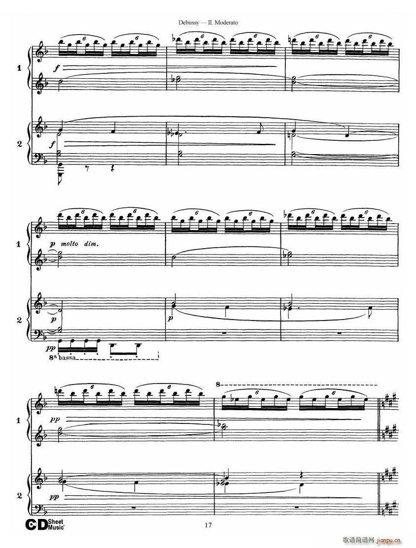 Debussy Printemps II Printemps II(ʮ�ּ�����)17