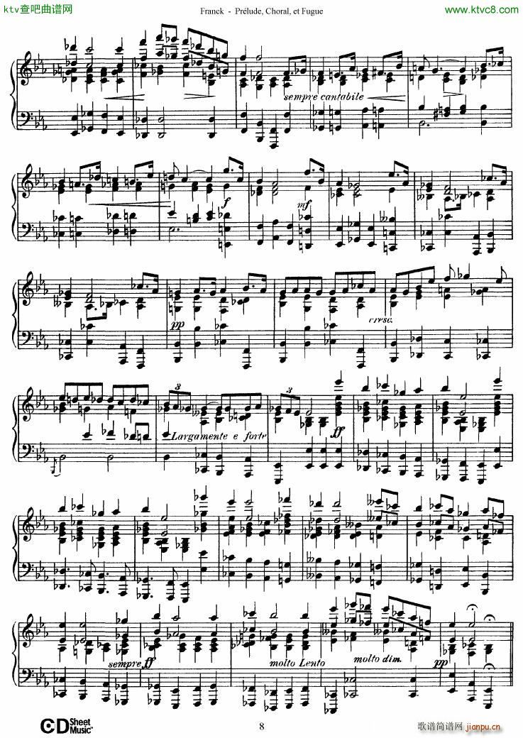Franck Pr��lude Choral et Fugue(����V)8