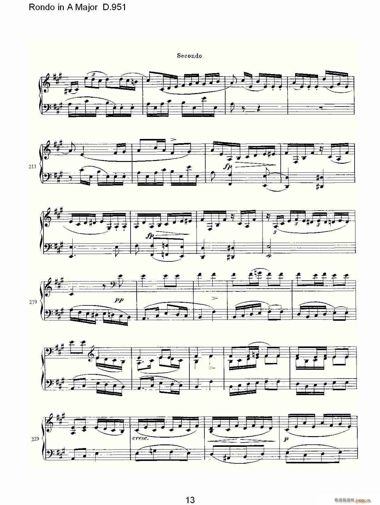 Rondo in A Major D.951(ʮ�ּ�����)13