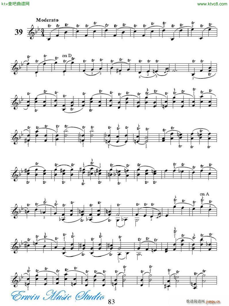 ���R�ɠ� 42�׾�����Rudolphe Kreutzer 42 Studies 35 42(ʮ�ּ�����)12