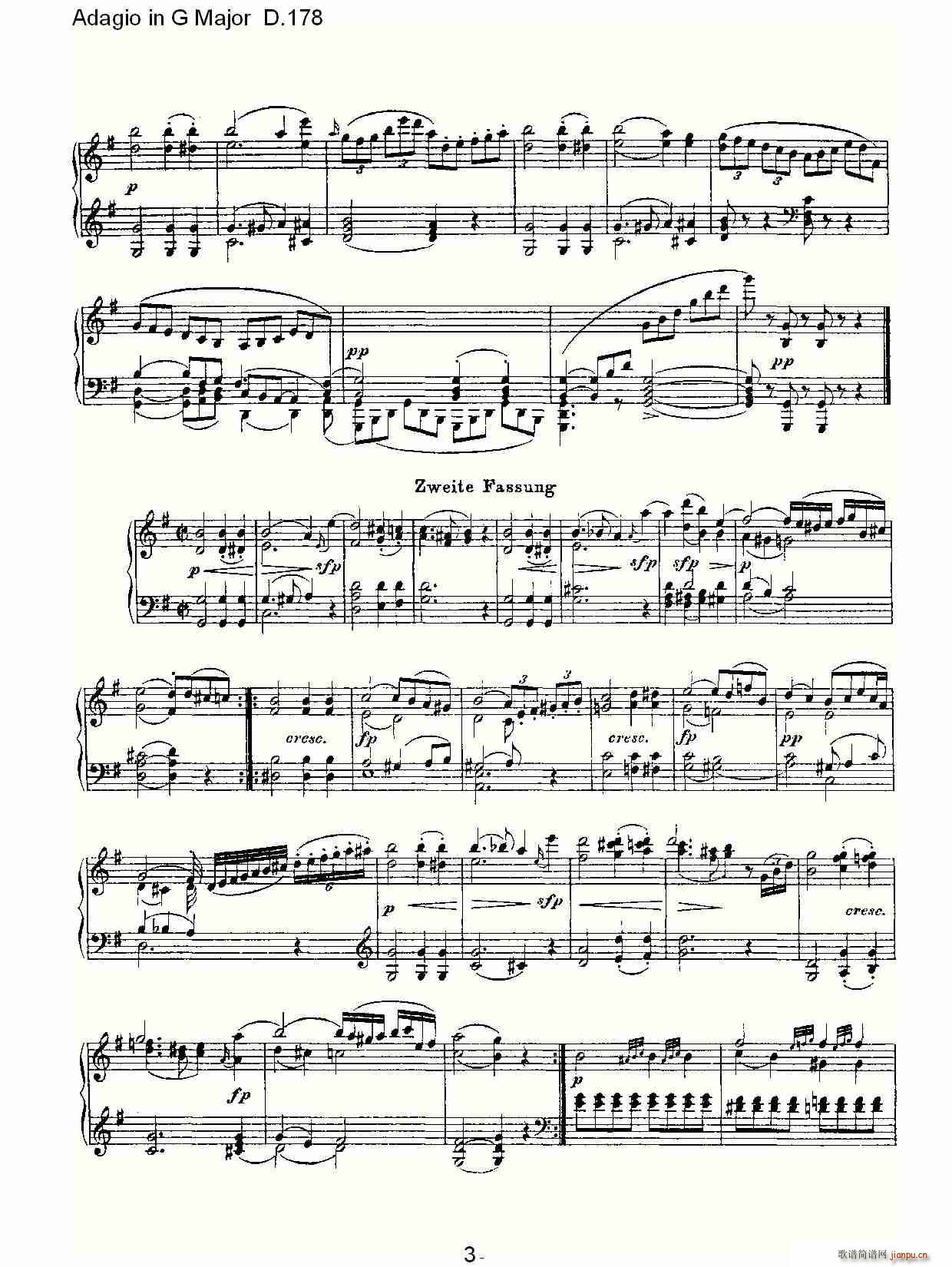 Adagio in G Major D.178O(ʮ�ּ�����)3