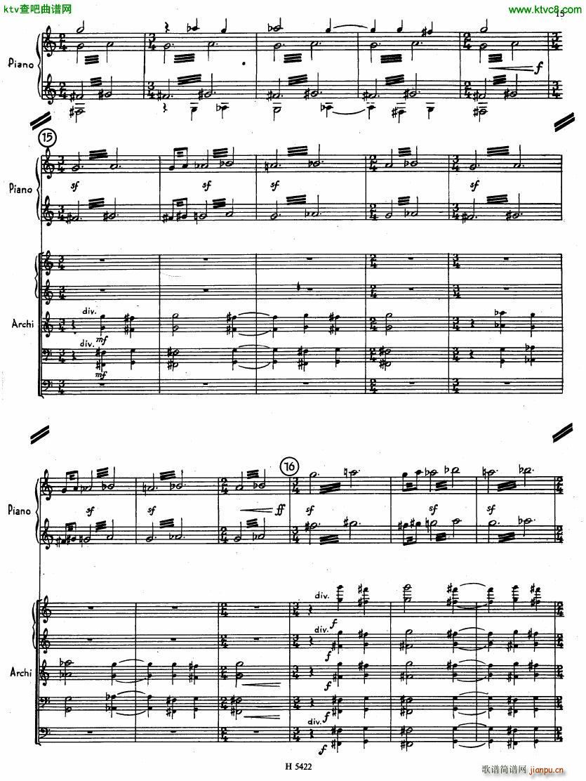 Fiser concerto da camera for piano full score(����V)13