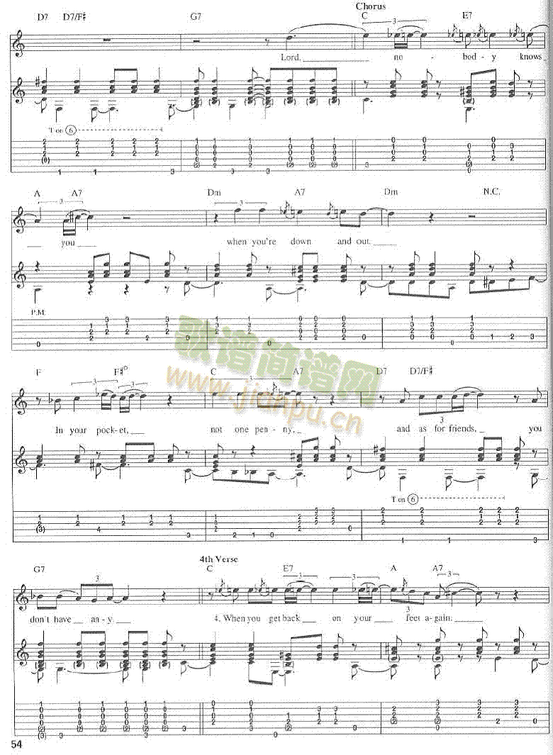 NobodyKnowsYouWhenYOureDownandOut�����V-(�����V)5