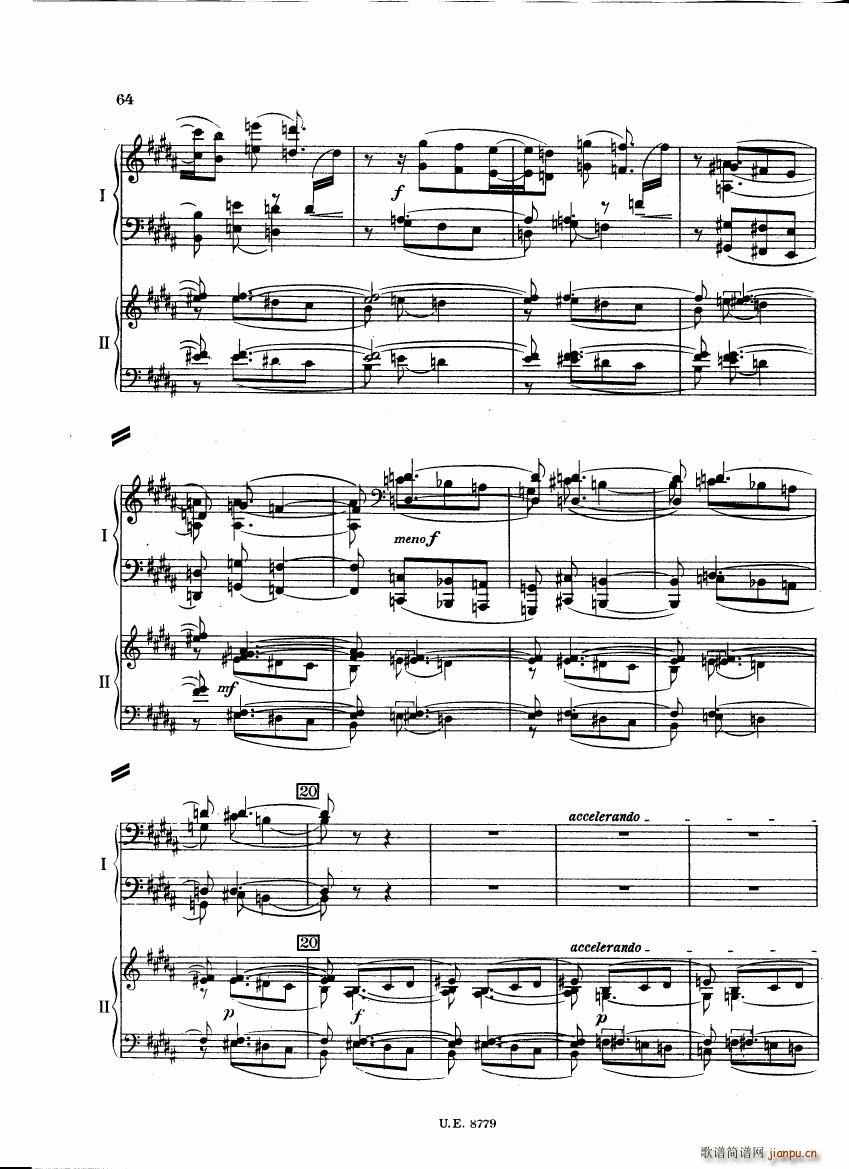 Bartok SZ 83 Piano Concerto 1 2p reduct ��(����V)21