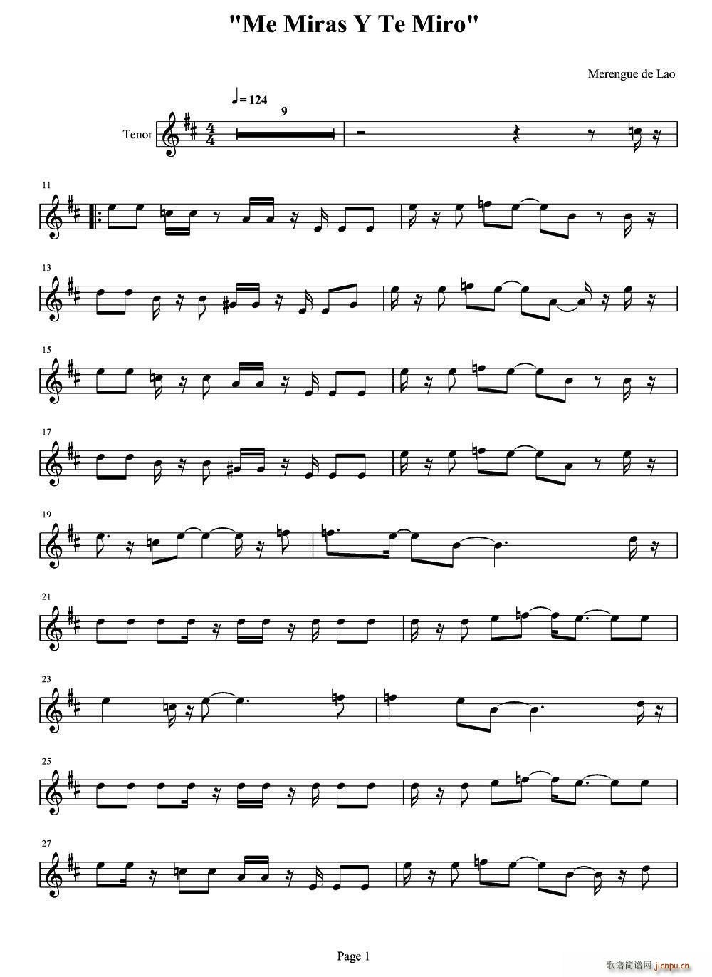 Me Miras Y Te Miro(ʮ�ּ�����)1