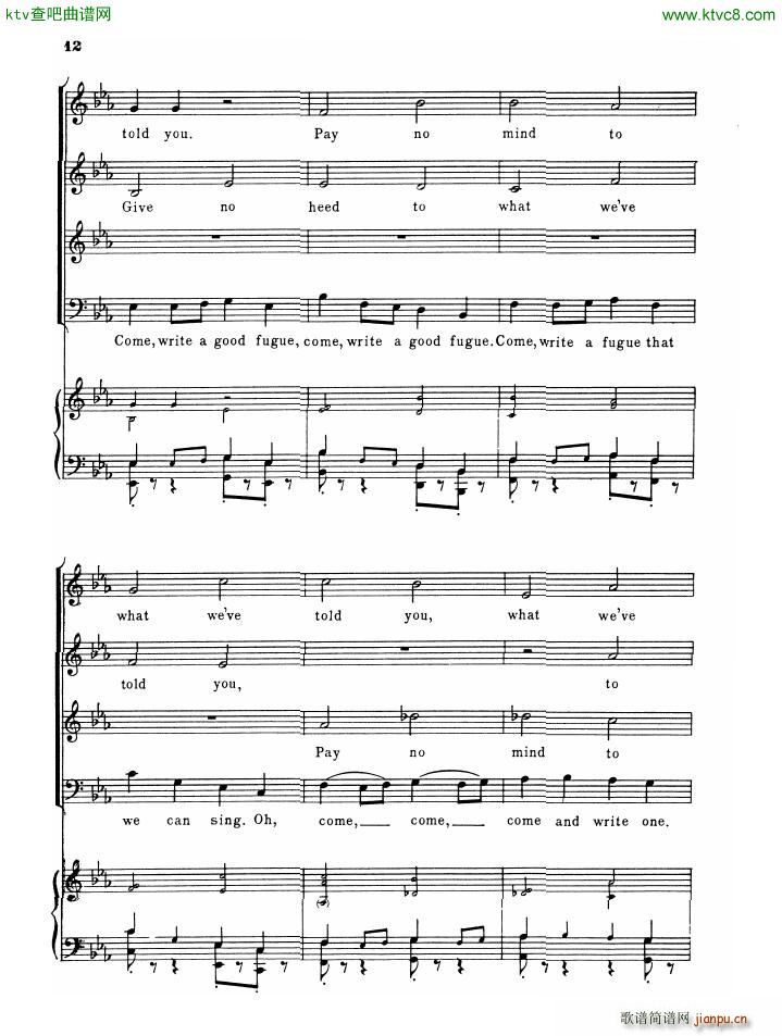 Gould Glenn So you want to write a fugue(����V)10