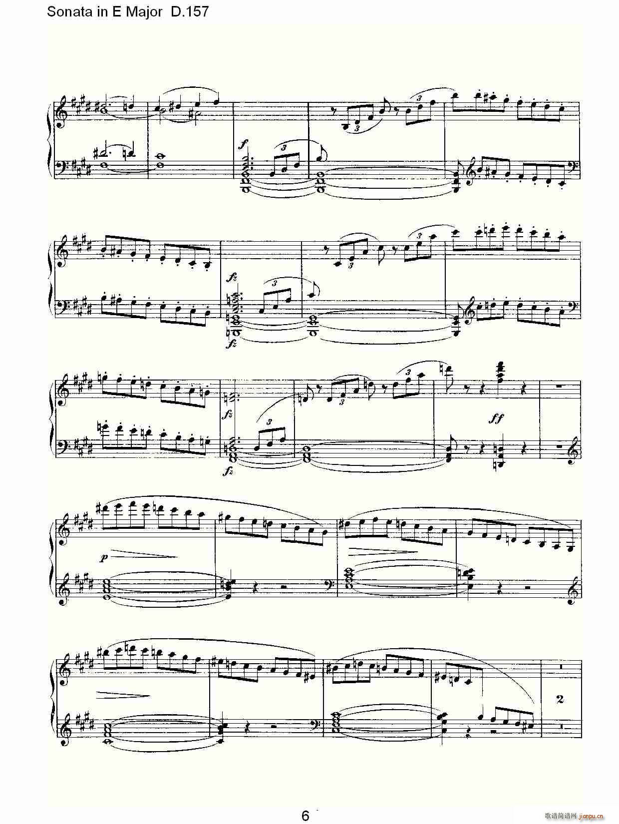 Sonata in E Major D.157(ʮ�ּ�����)6