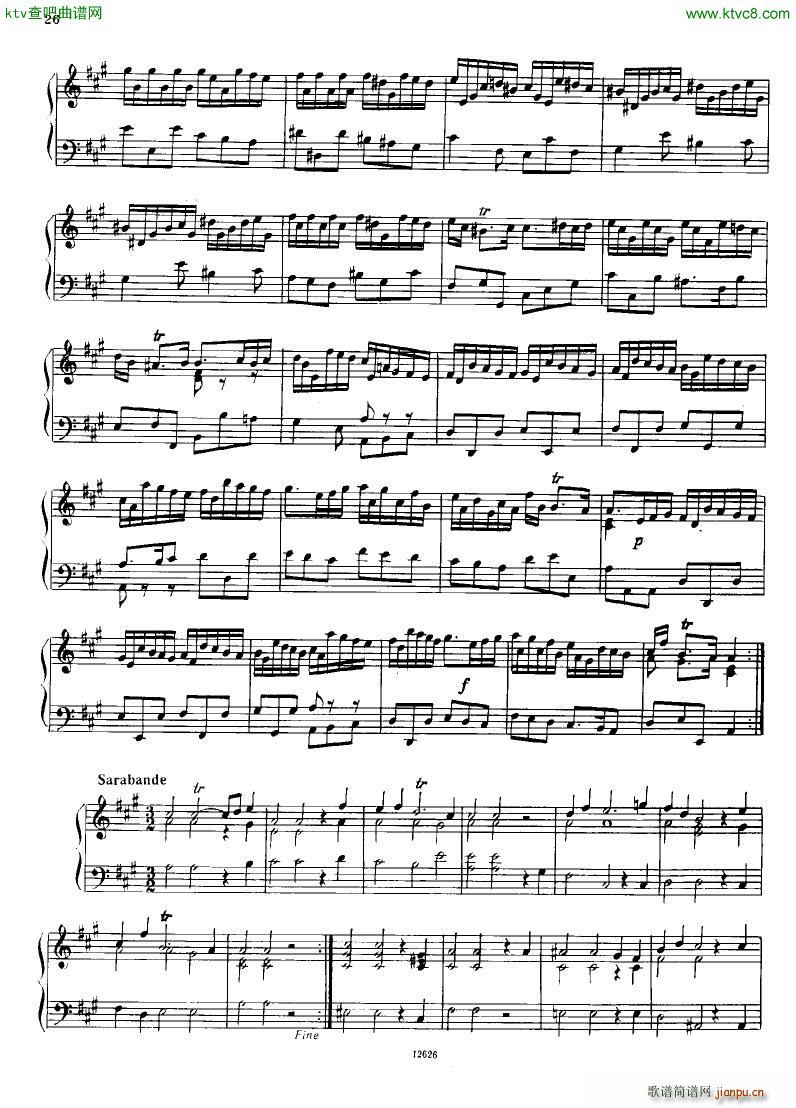 H ndel 1 Suiten for Piano Book 2(����V)27