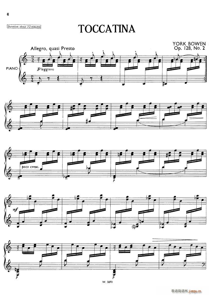 Bowen Siciliano and Toccatina Op 128(����V)5