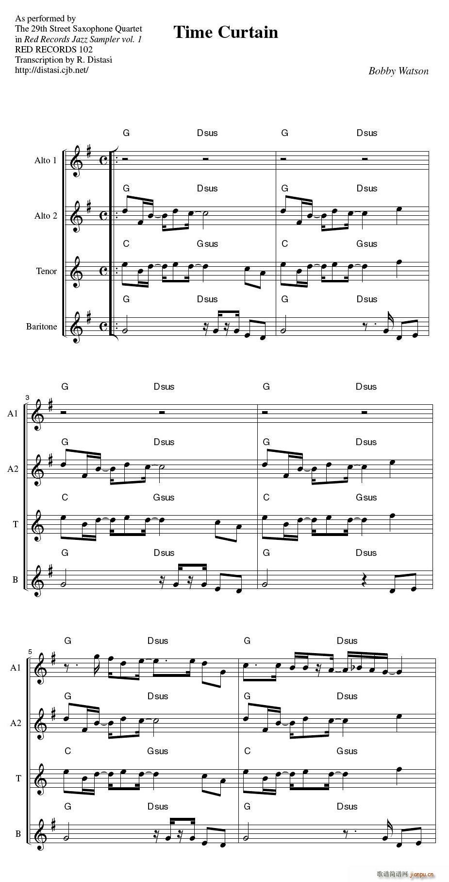 29th Street Saxophone Quartet - Time curtain(���V)1