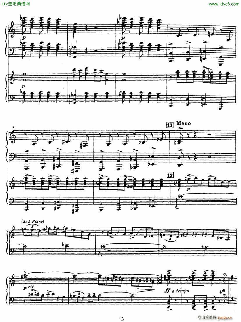 Rhapsody in Blue in Bb major Duet(����V)13