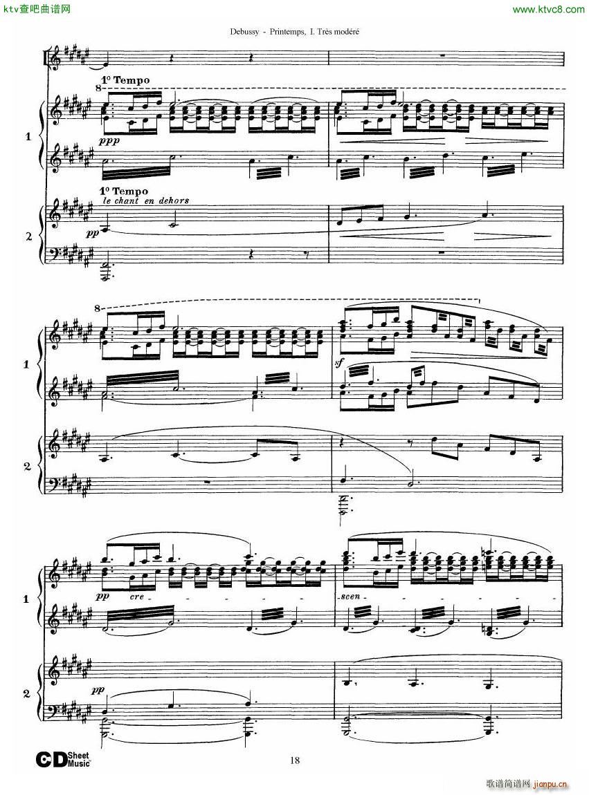 Debussy Printemps I(����V)18