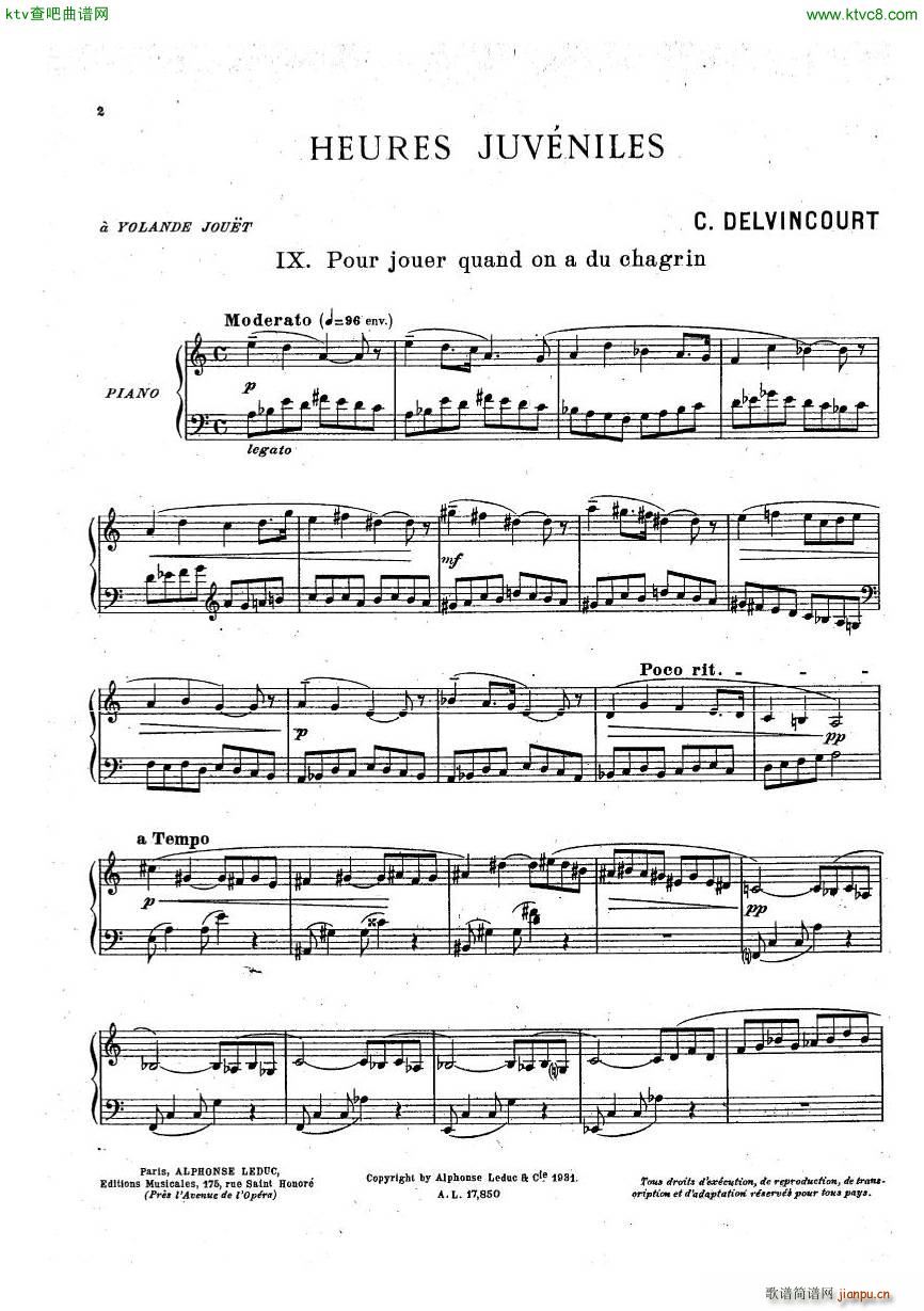 Delvincourt Heures juveniles No5 missing(����V)17