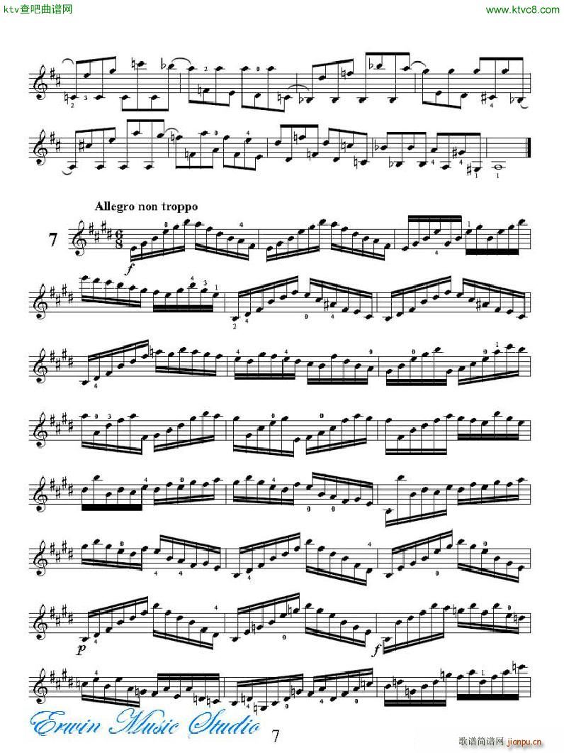 ���R�ɠ� 42�׾�����Rudolphe Kreutzer 42 Studies 01 12(ʮ�ּ�����)7