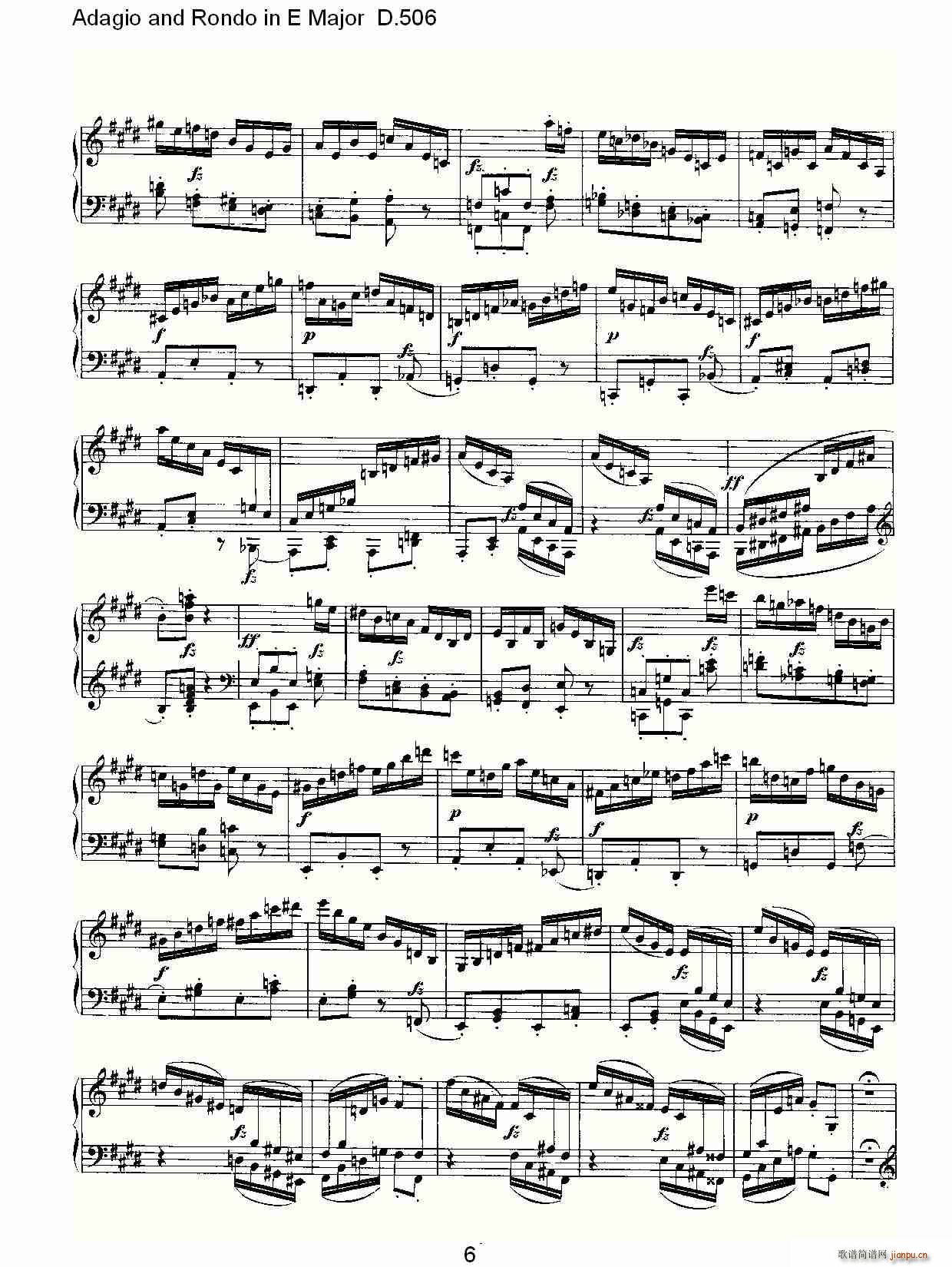 Adagio and Rondo in E Major D.506(ʮ�ּ�����)6