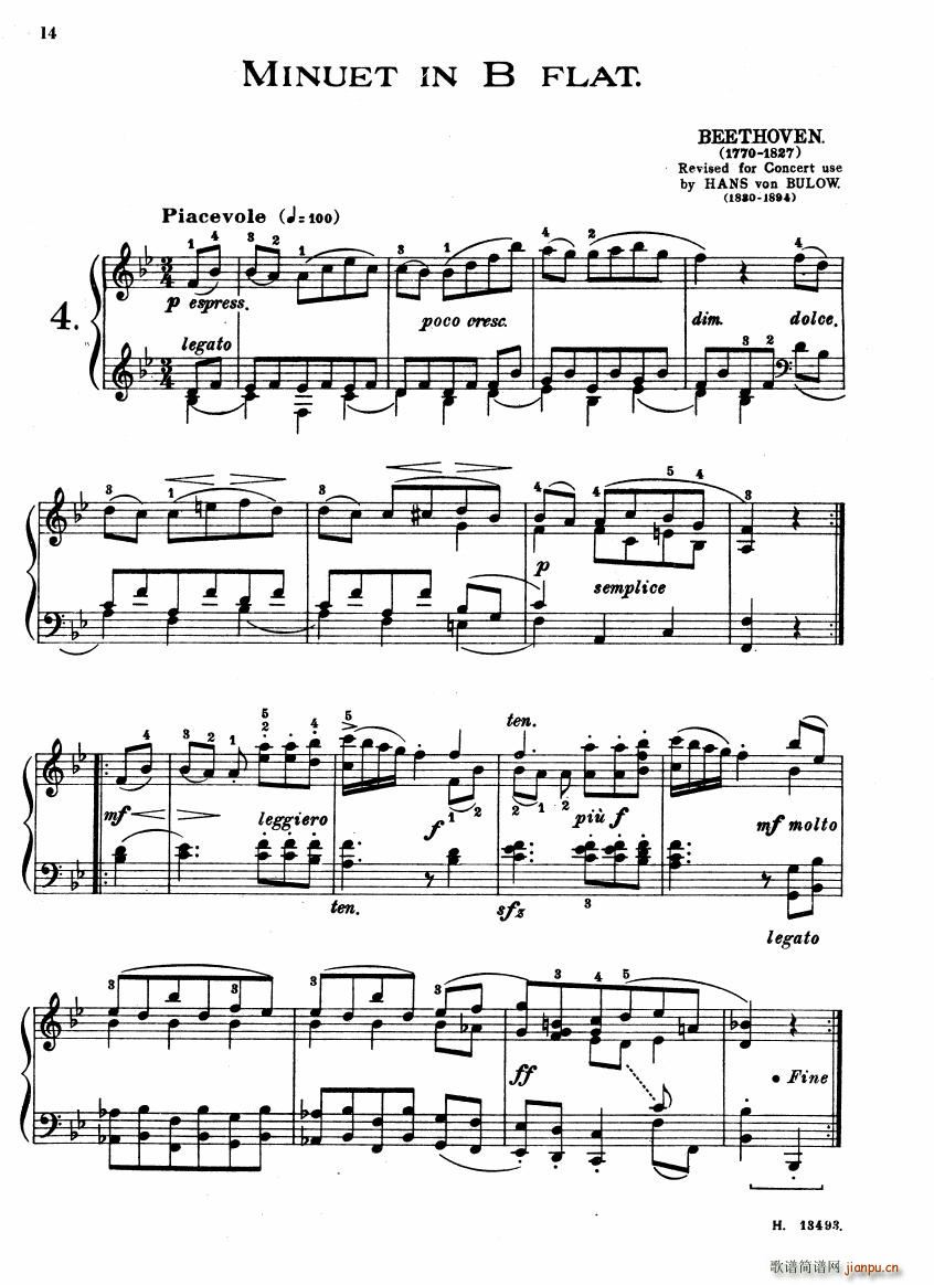 Beethoven Minuet(����V)1