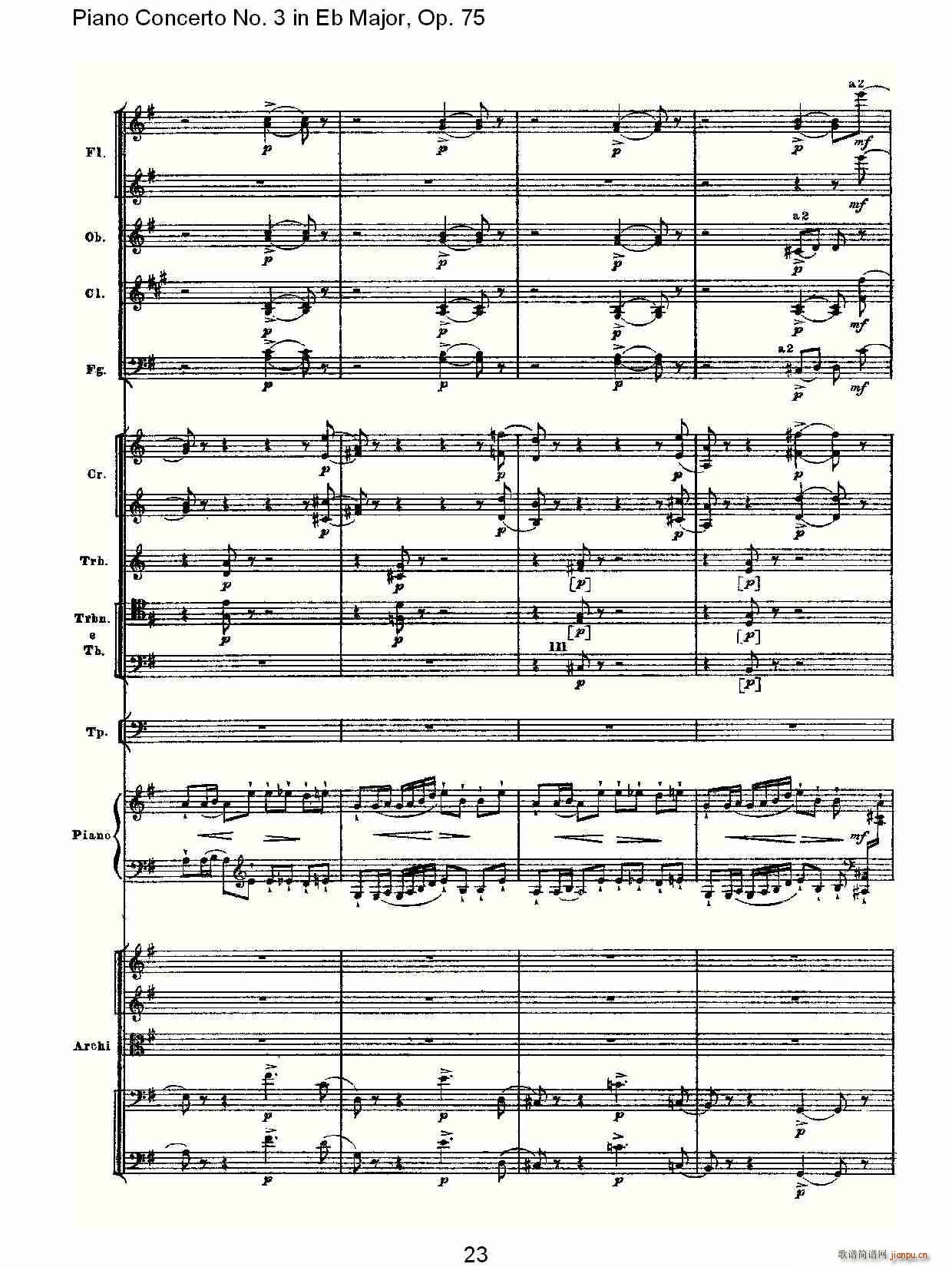 Piano Concerto No.3 in Eb Major,Op.75(����V)23