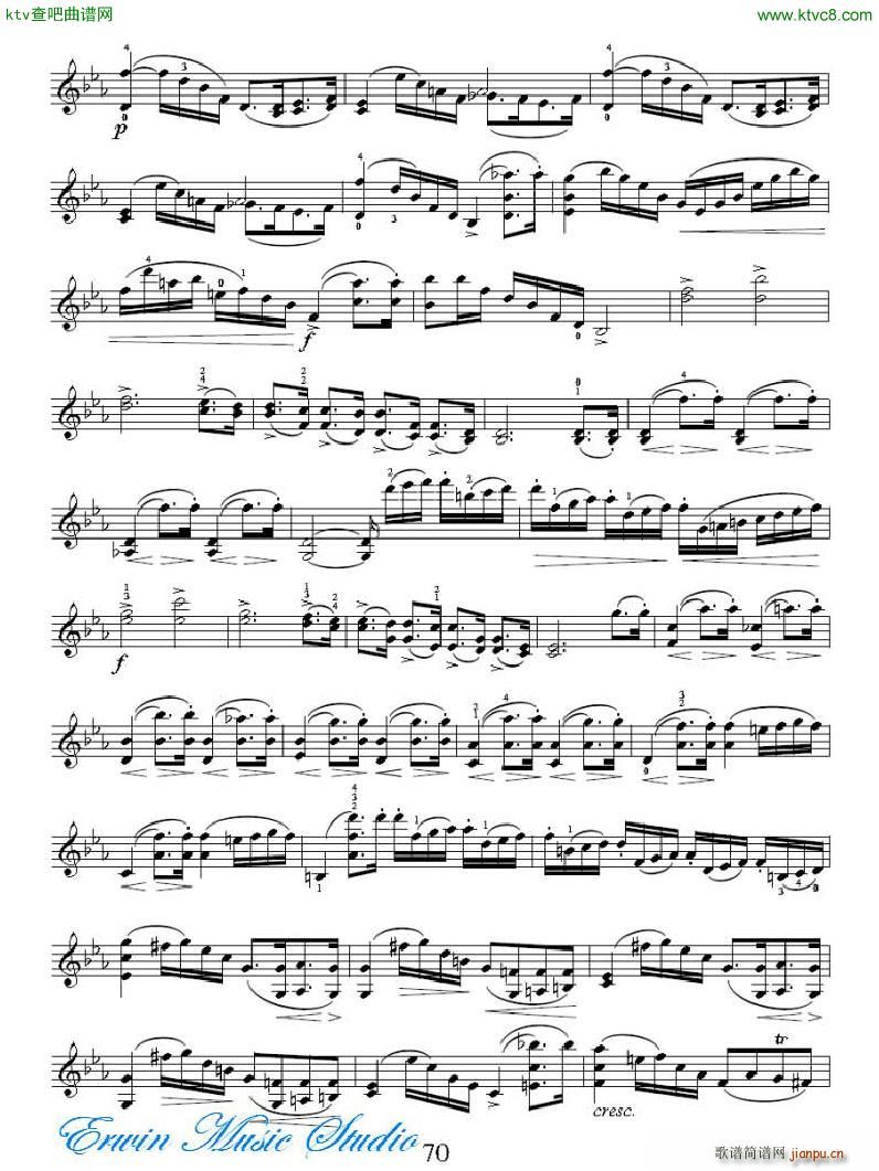 ���R�ɠ� 42�׾�����Rudolphe Kreutzer 42 Studies 29 34(ʮ�ּ�����)15