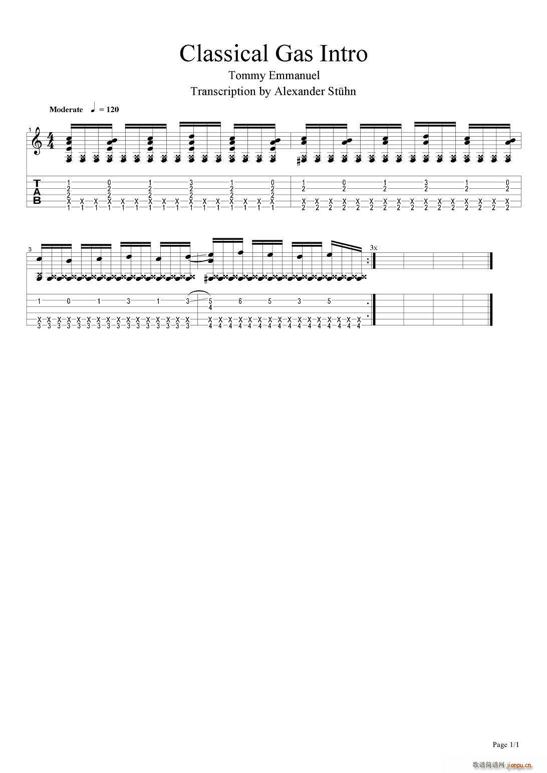 tommy emmanuel classical gas intro ָ������(�����V)1