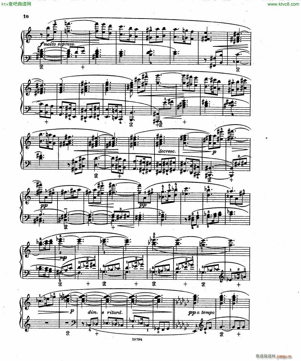 Fuchs Robert Improvisation pour clavier op 11(����V)14